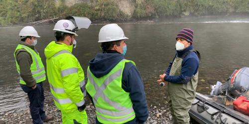 Group of people on site