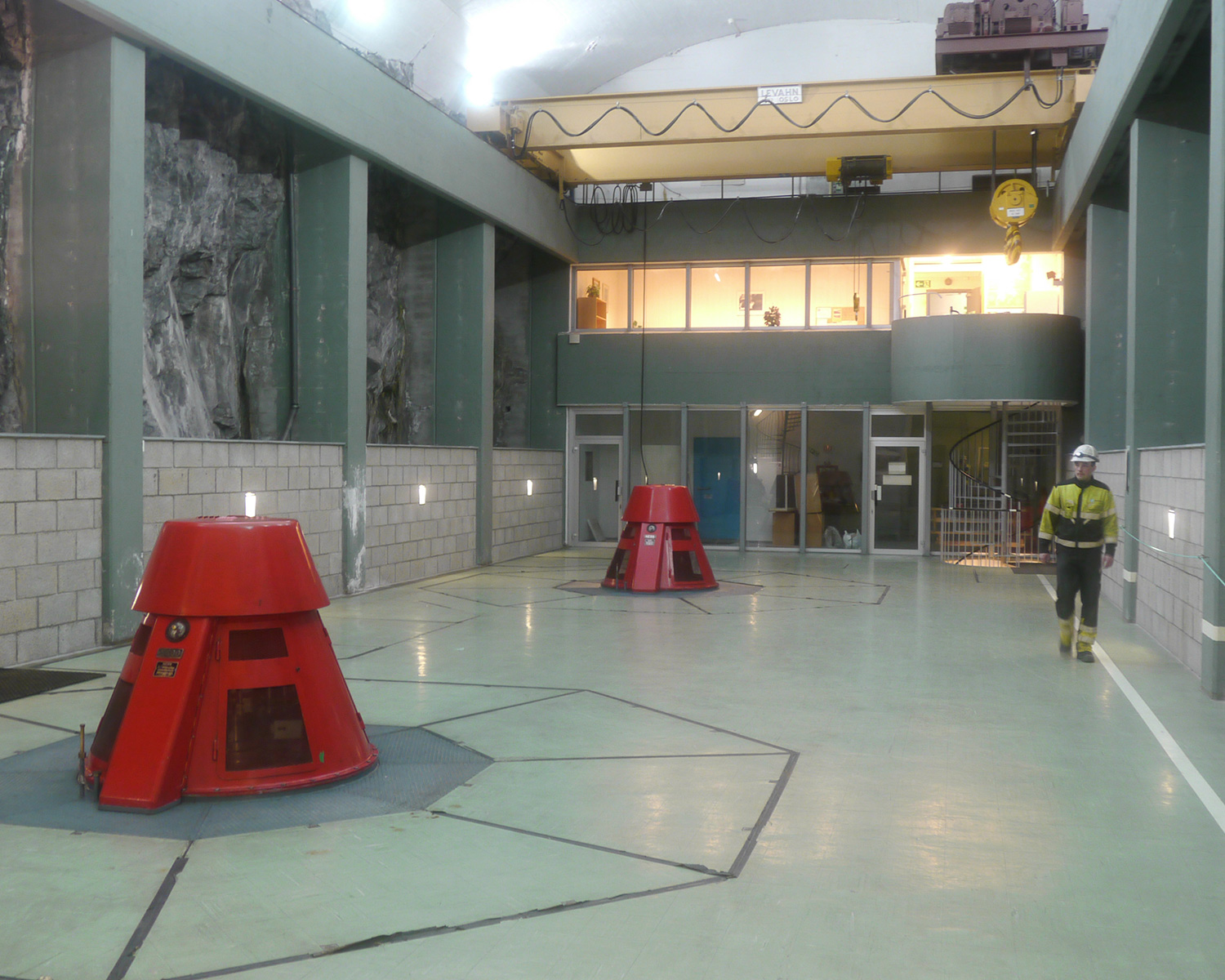 Machine room at Adamselv power plant