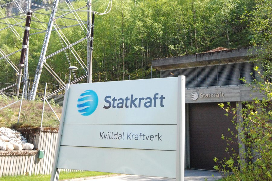 Kvilldal power plant sign