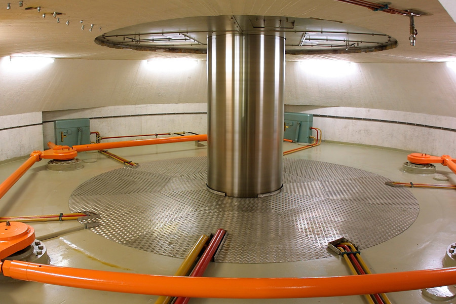 Turbine shaft at Sima power plant