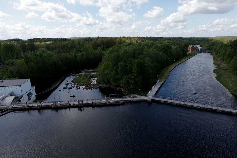 Majenfors nya hydropower plant