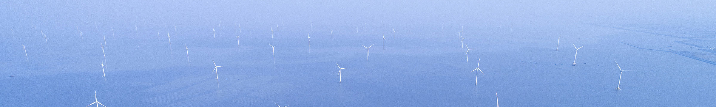 Wind turbines at sea