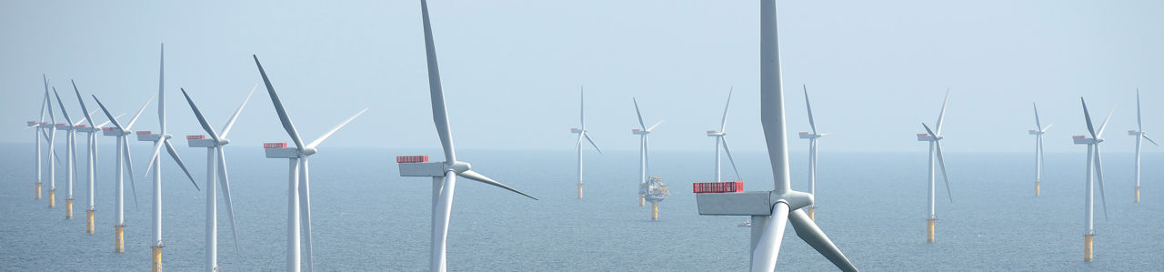 Wind turbines at sea