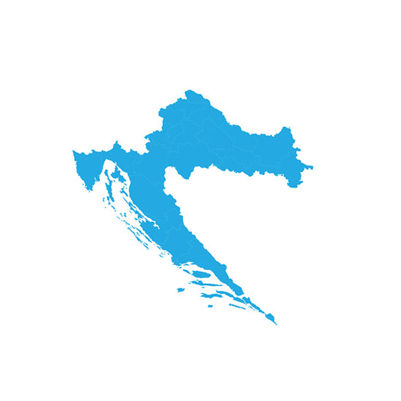 Map of Croatia